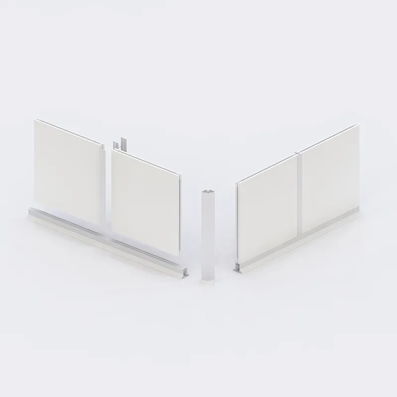 Cleanroom demountable partition wall